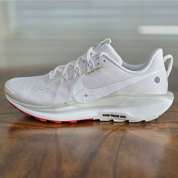 Nike ReactX Pegasus Trail 5 Hiking Running Shoes Women's 11.5 White Sail Red New - Picture 8 of 15
